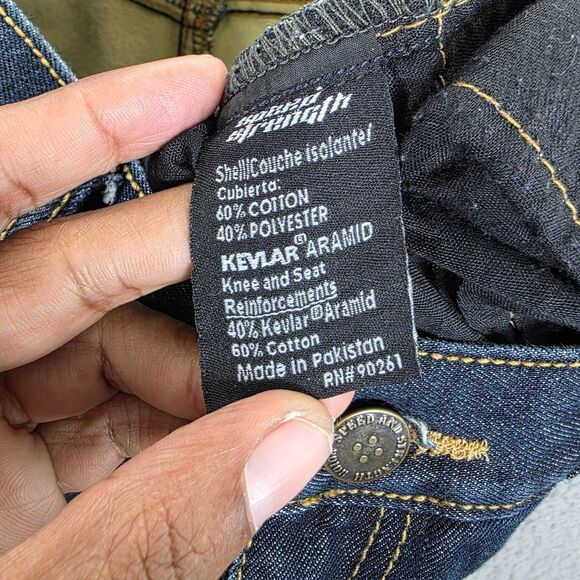 Run With The Bulls Speed Strength Jeans Made With Kevlar Riding Men's Sz 36x32 - Picture 8 of 16